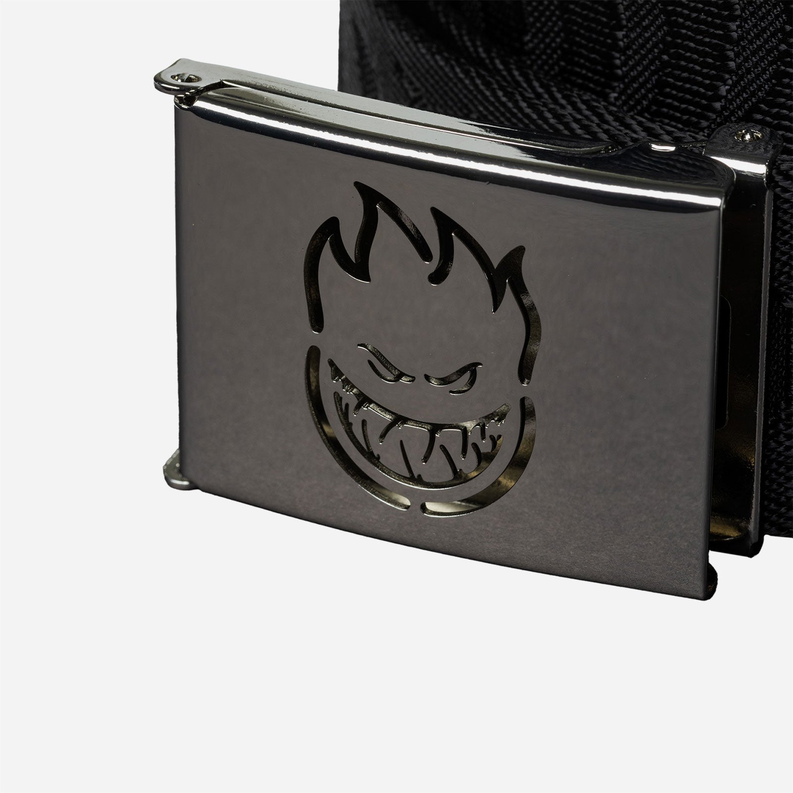 Spitfire - Bighead Cut Out Jacquard Swirl Web Belt - Black