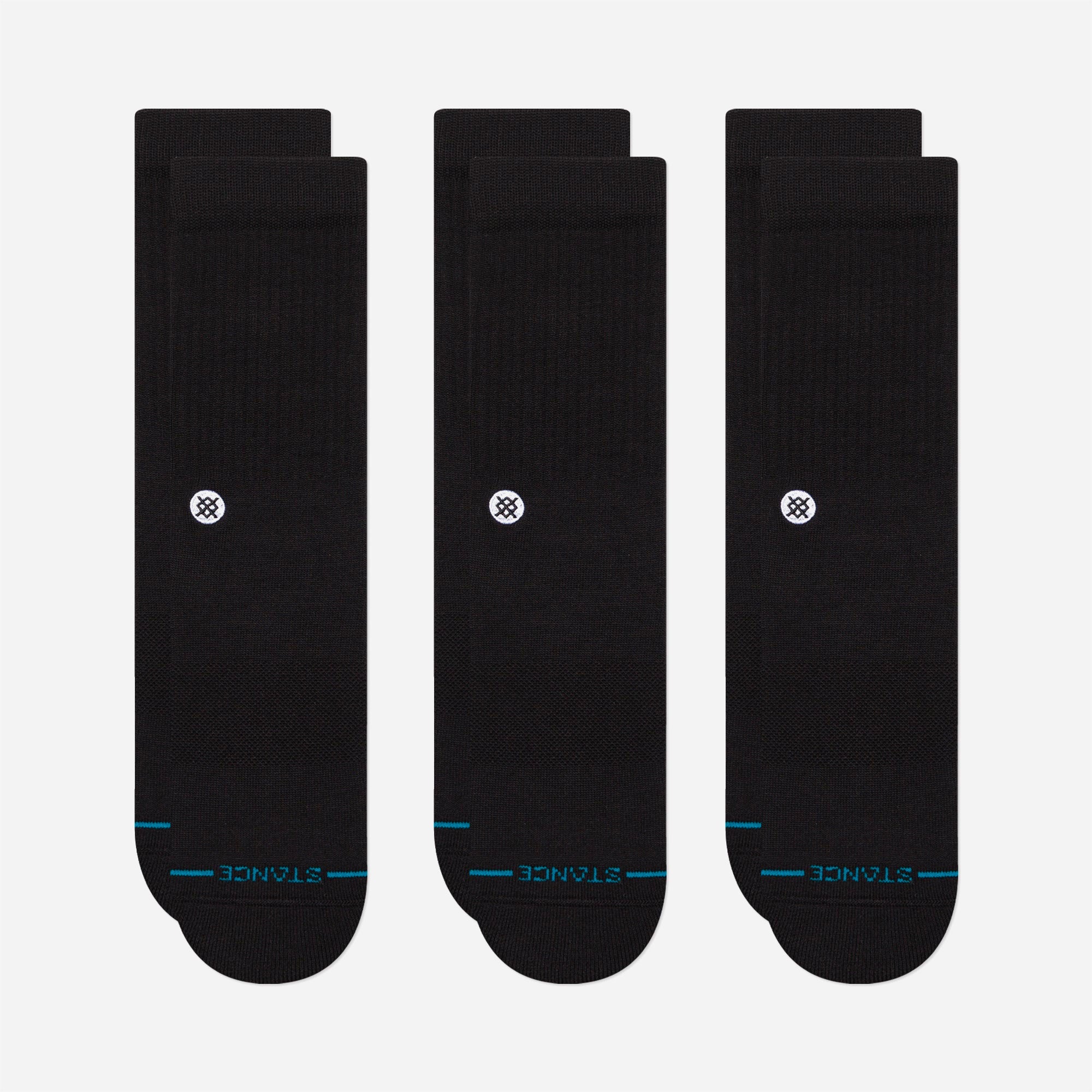 STANCE ICON 3 PACK BLACK