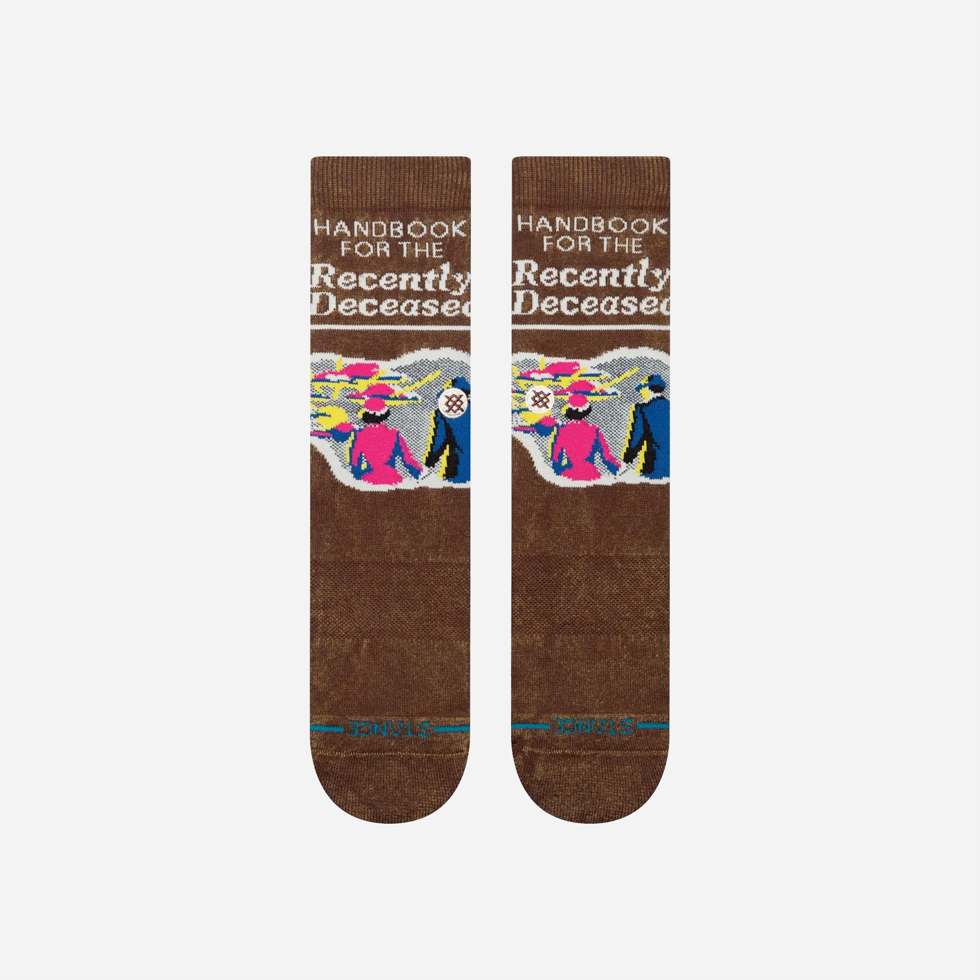 Stance x Beetlejuice - Recently Deceased Crew Sock - Brown