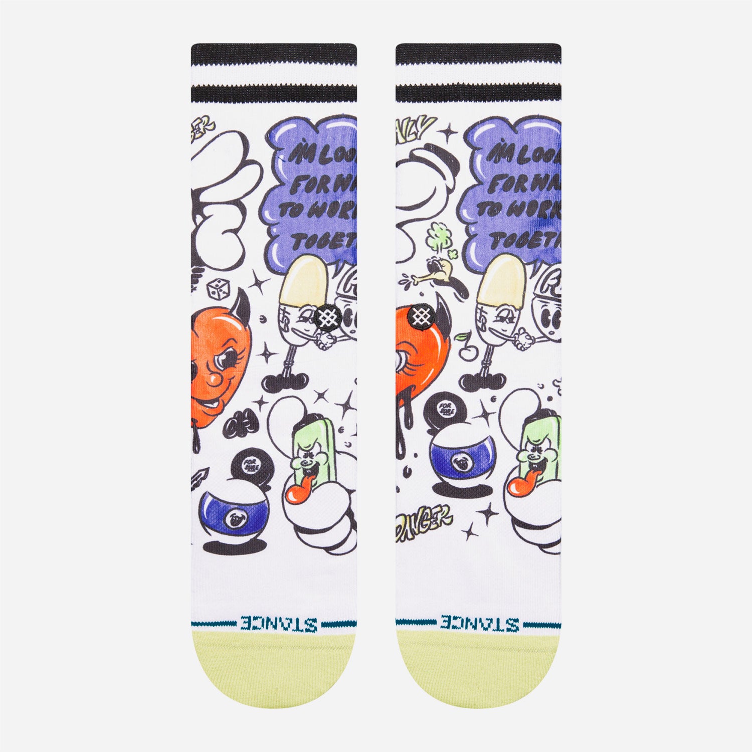 STANCE - DAILY DANGER CREW - White