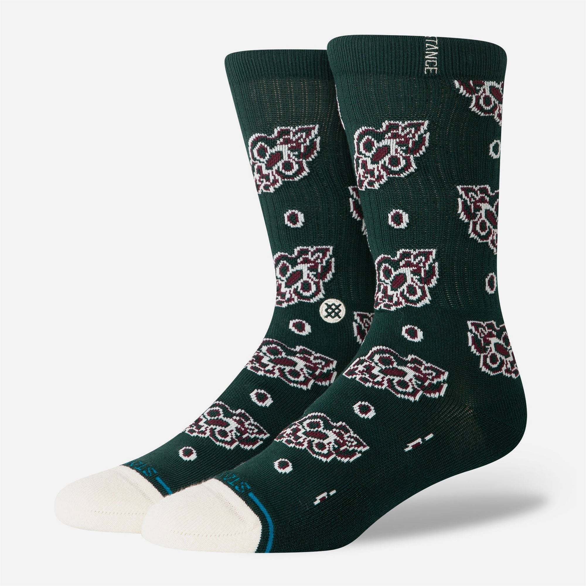 Stance - Pine Brocade Crew - Pine