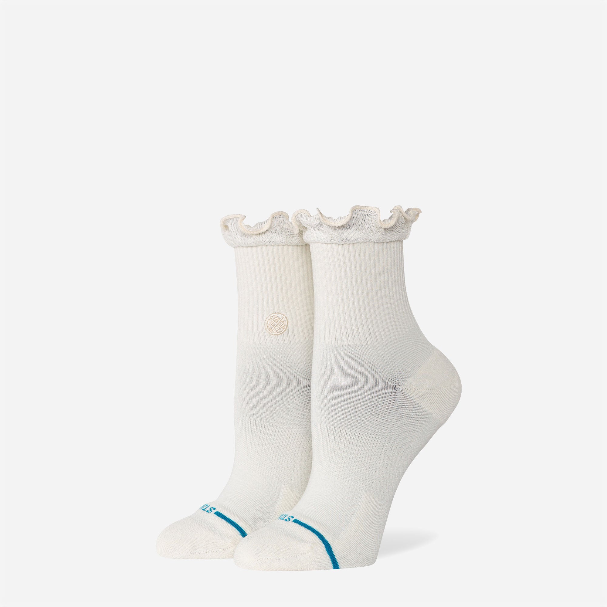 Stance - Ruffle icon Quarter - Ivory