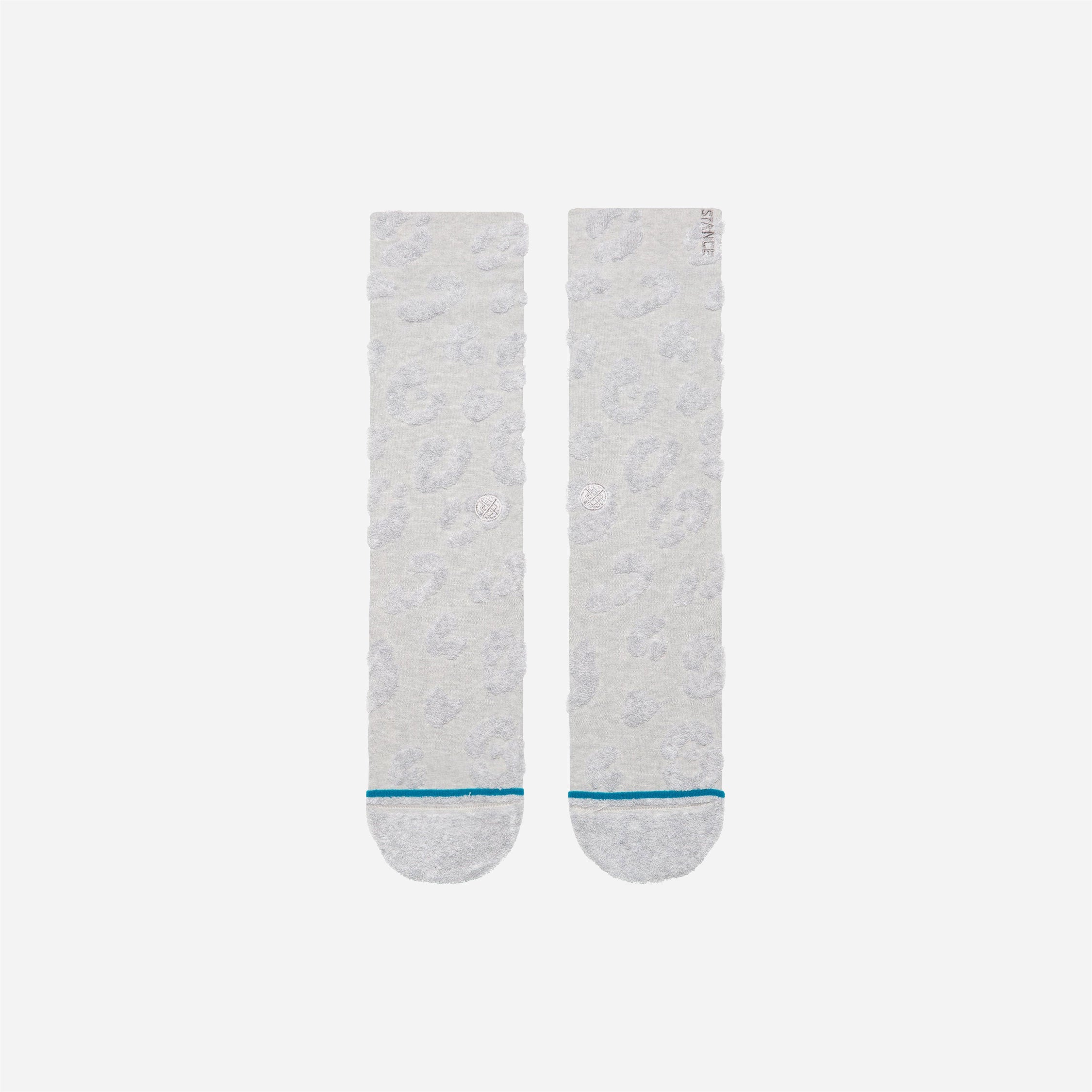 Stance - Terry Cheetah Crew - Heather Grey