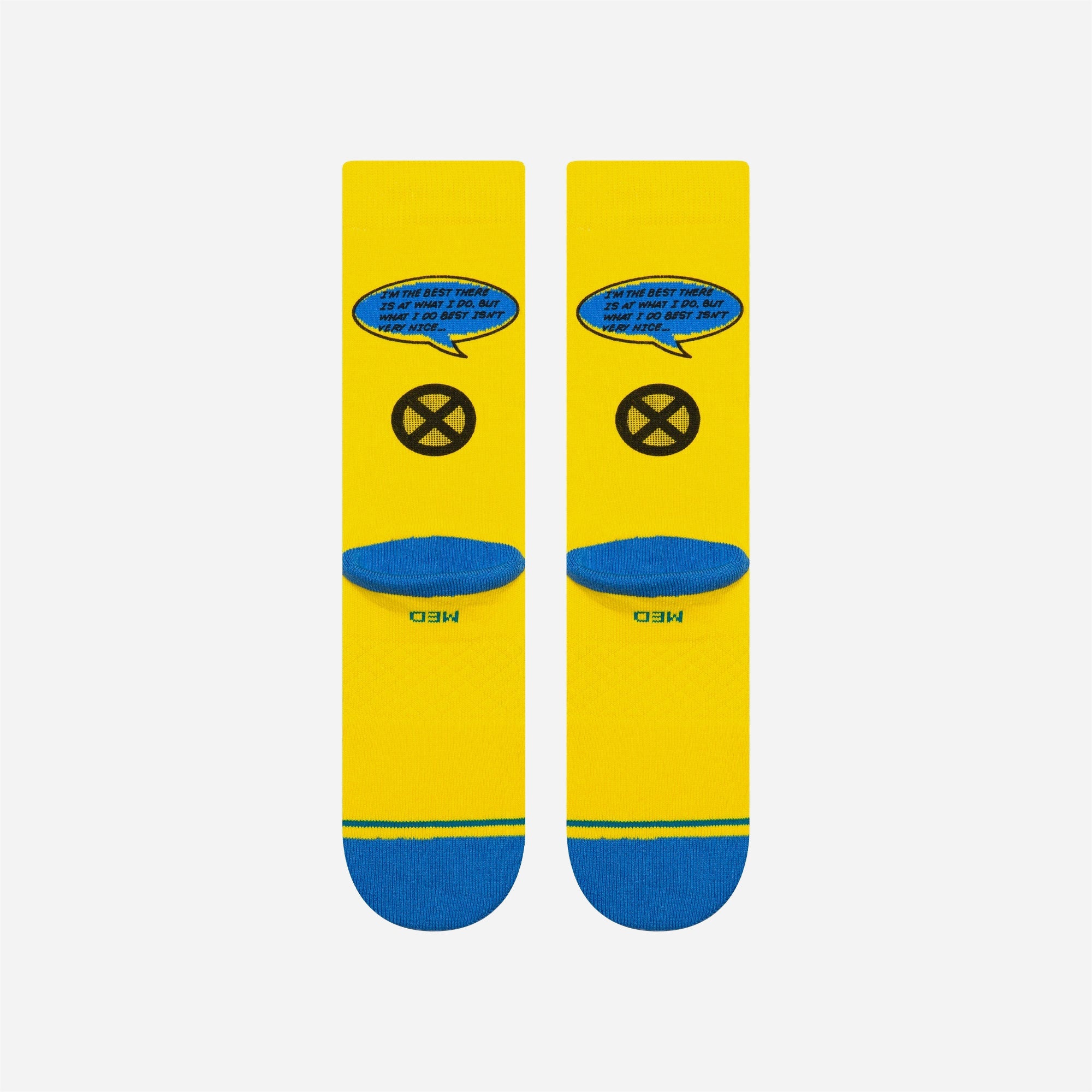 Stance x Marvel - Wolverine Crew Sock - Yellow