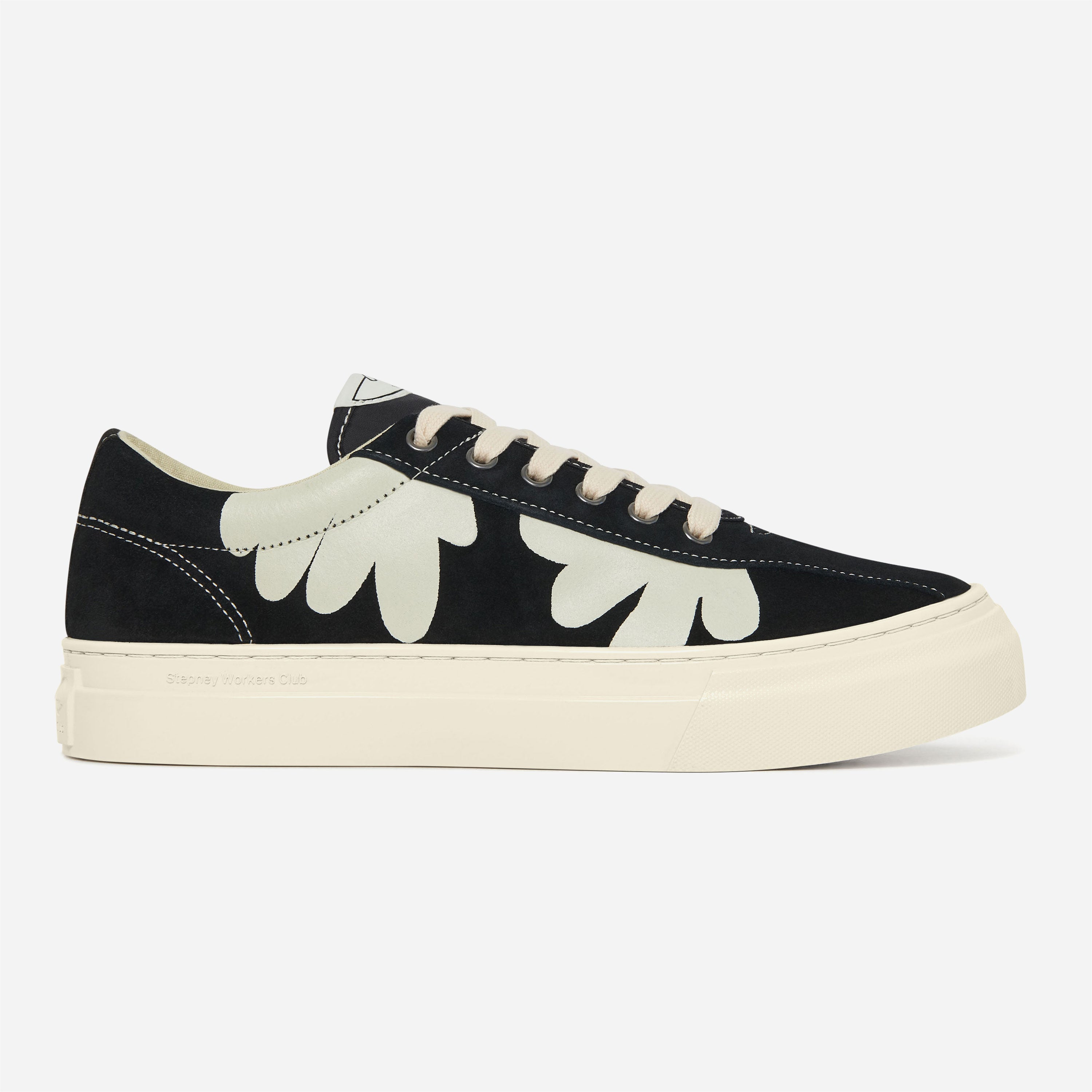 STEPNEY WORKERS CLUB - DELLOW CUP SHROOMHANDS SUEDE - Black White