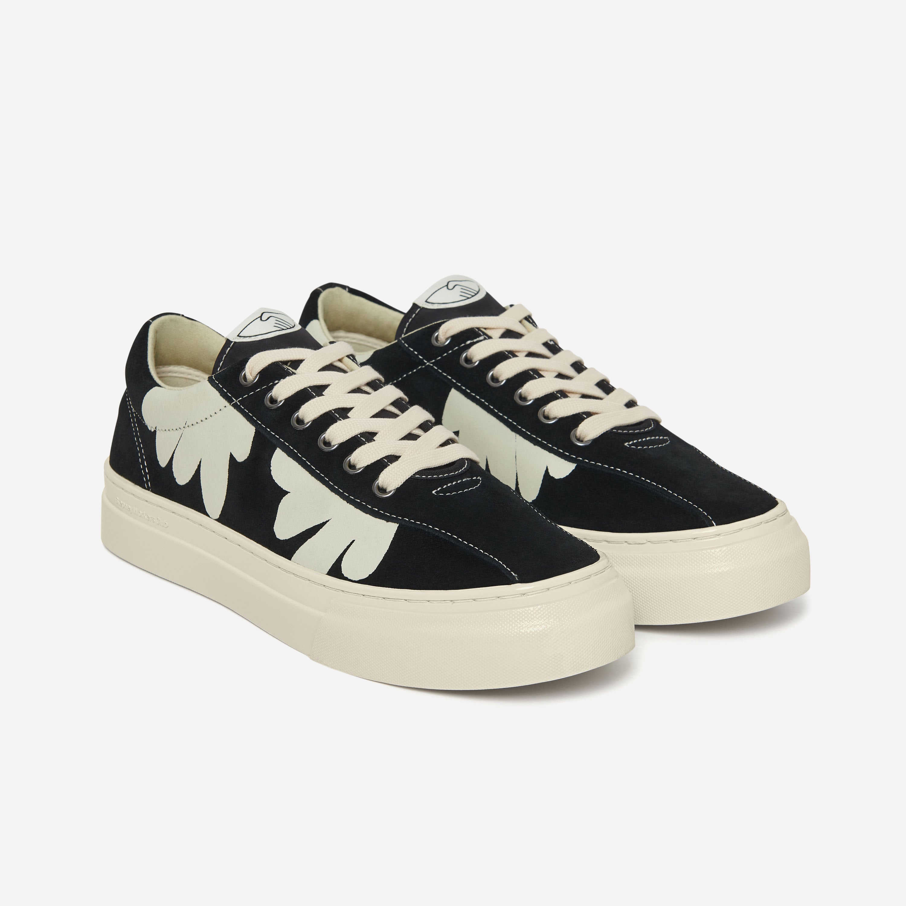 STEPNEY WORKERS CLUB - DELLOW CUP SHROOMHANDS SUEDE - Black White