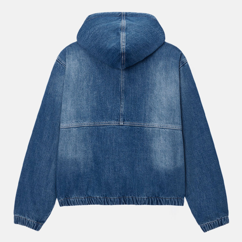 Stussy - Denim Sherpa Work Jacket - Washed Blue