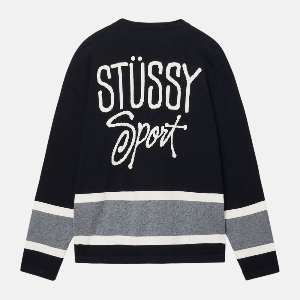 Stussy - Hockey Sweater - Black