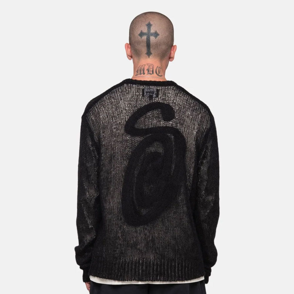 Stussy - S Loose Knit Sweater - Black