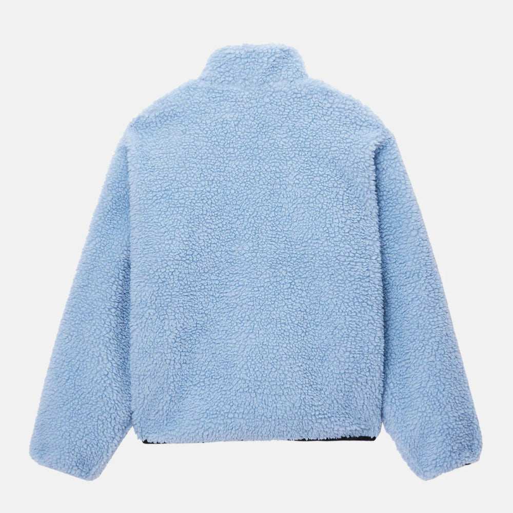 Stussy - Reversible sherpa Jacket - Light Denim