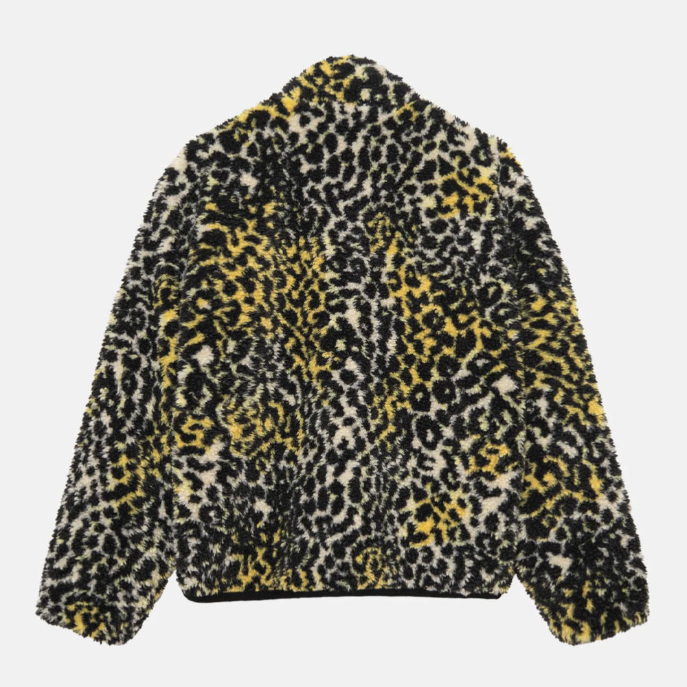 Stussy - Sherpa Reversible Jacket - Yellow Leopard