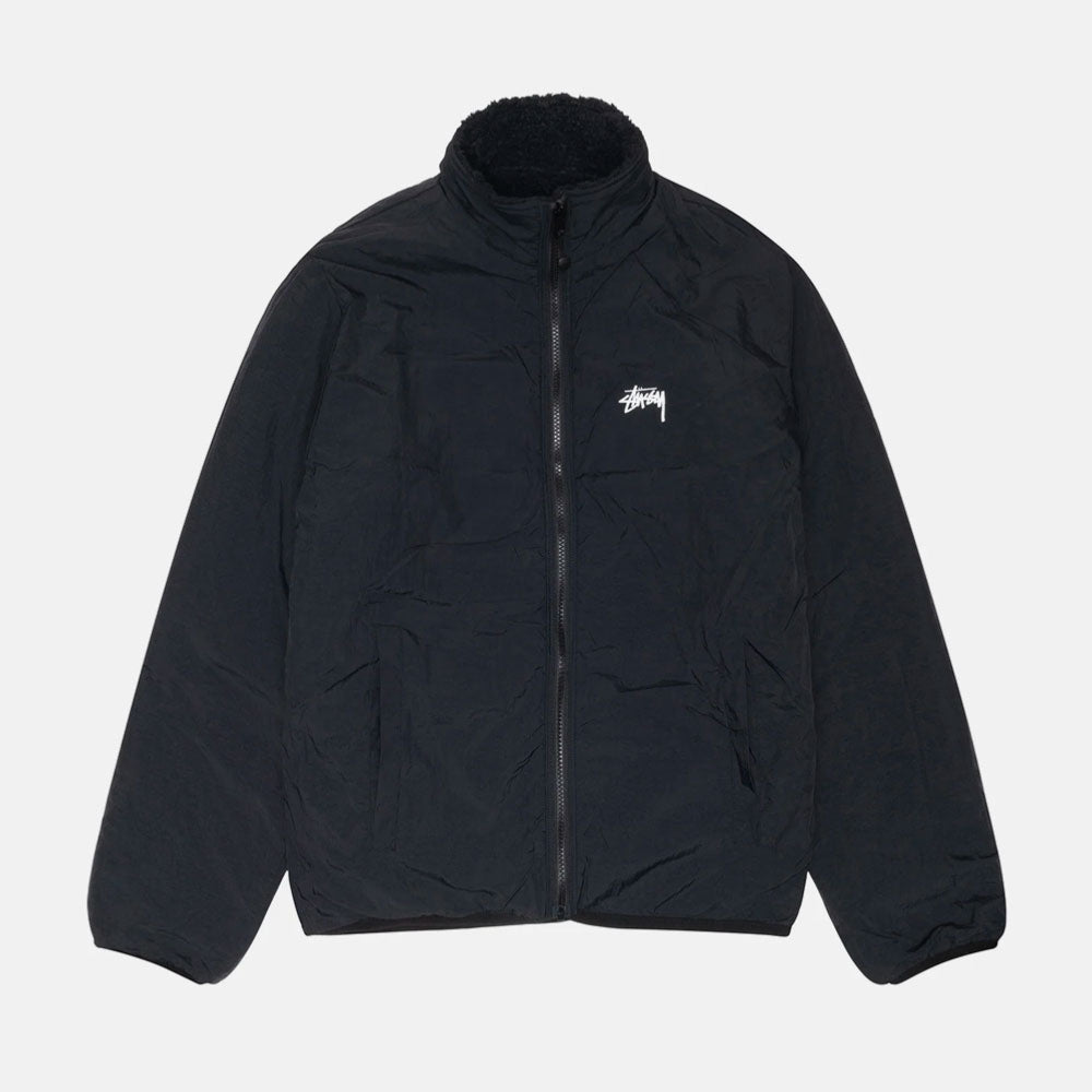 Stussy - Reversible sherpa Jacket - Black