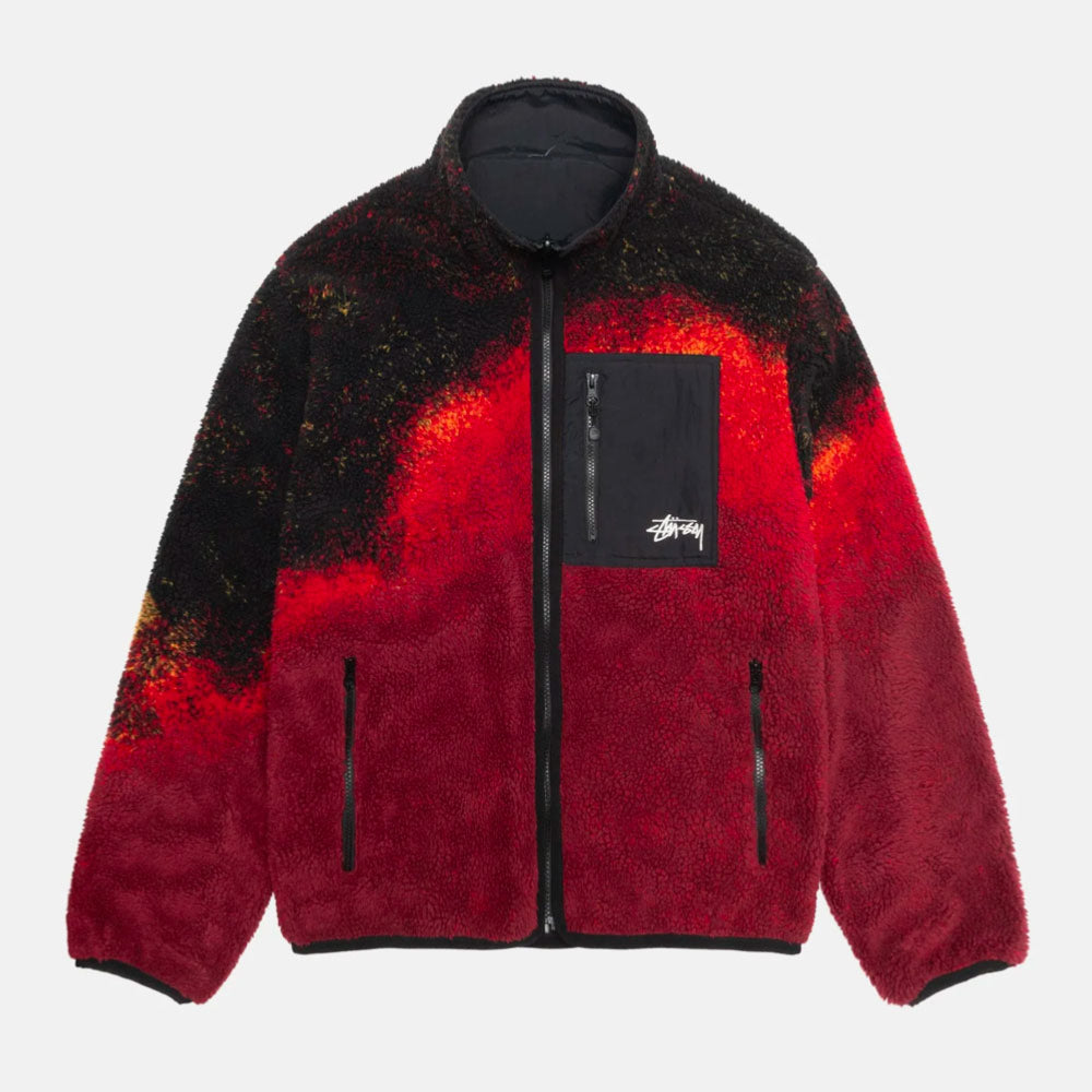 Stussy - Reversible Sherpa Jacket - Lava