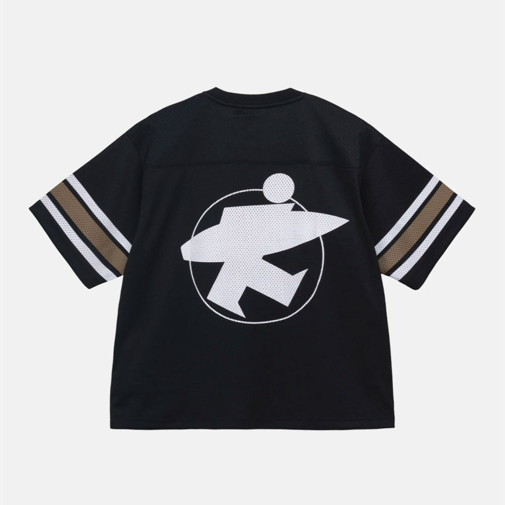 Stussy - Surfman Mesh Football Jersey - Black
