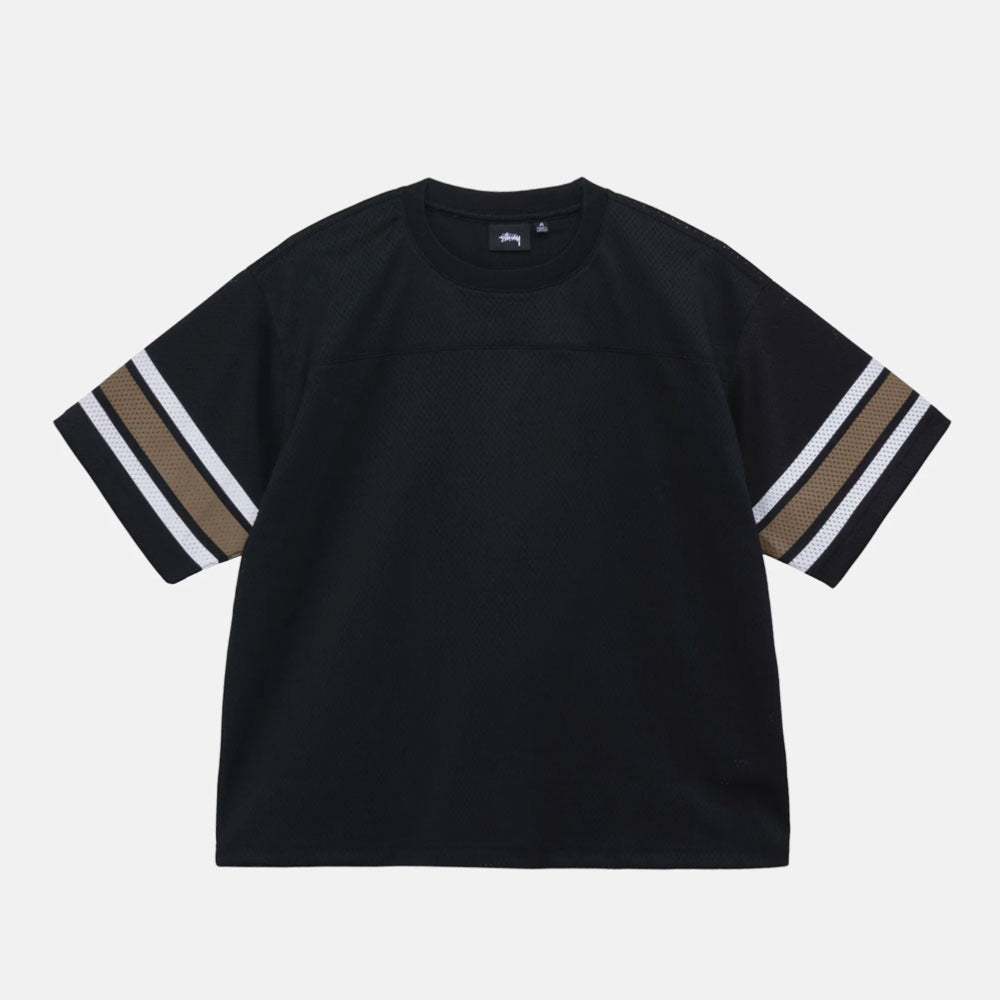 Stussy - Surfman Mesh Football Jersey - Black