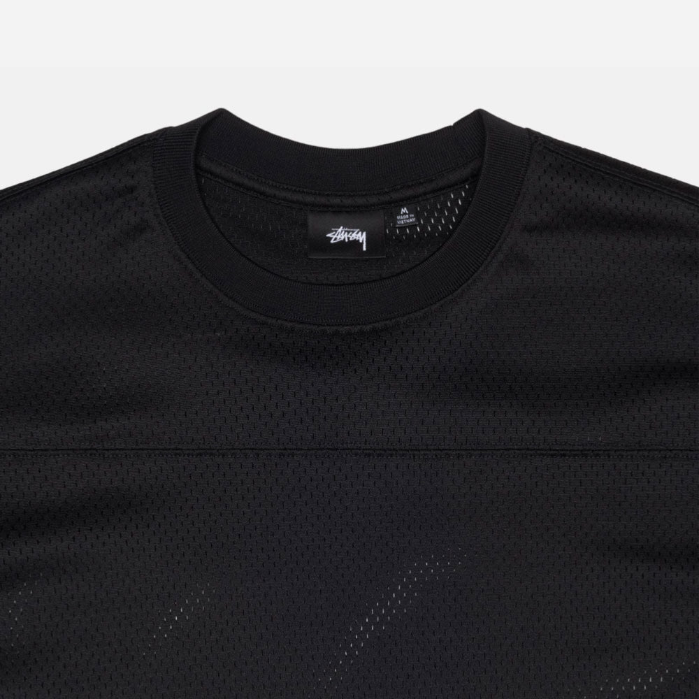 Stussy - Surfman Mesh Football Jersey - Black