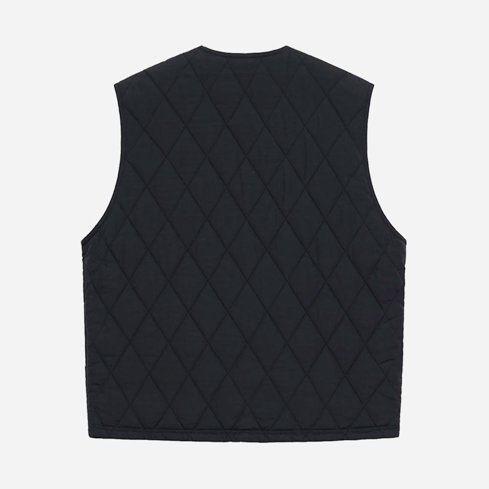 Stussy - Diamond Quilted Vest - Black