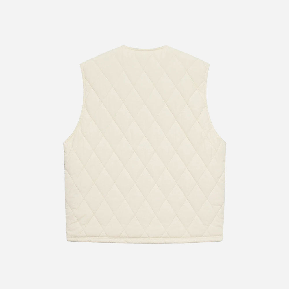Stussy - Diamond Quilted Vest - Cream