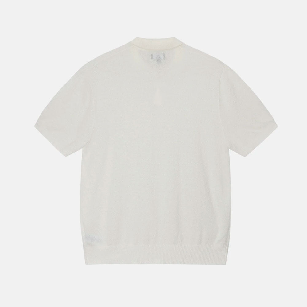 Stussy - Textured SS Polo Sweater - Bone