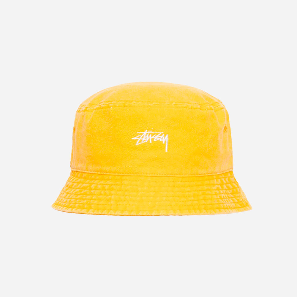 Stussy - Washed Stock Bucket Hat - Gold