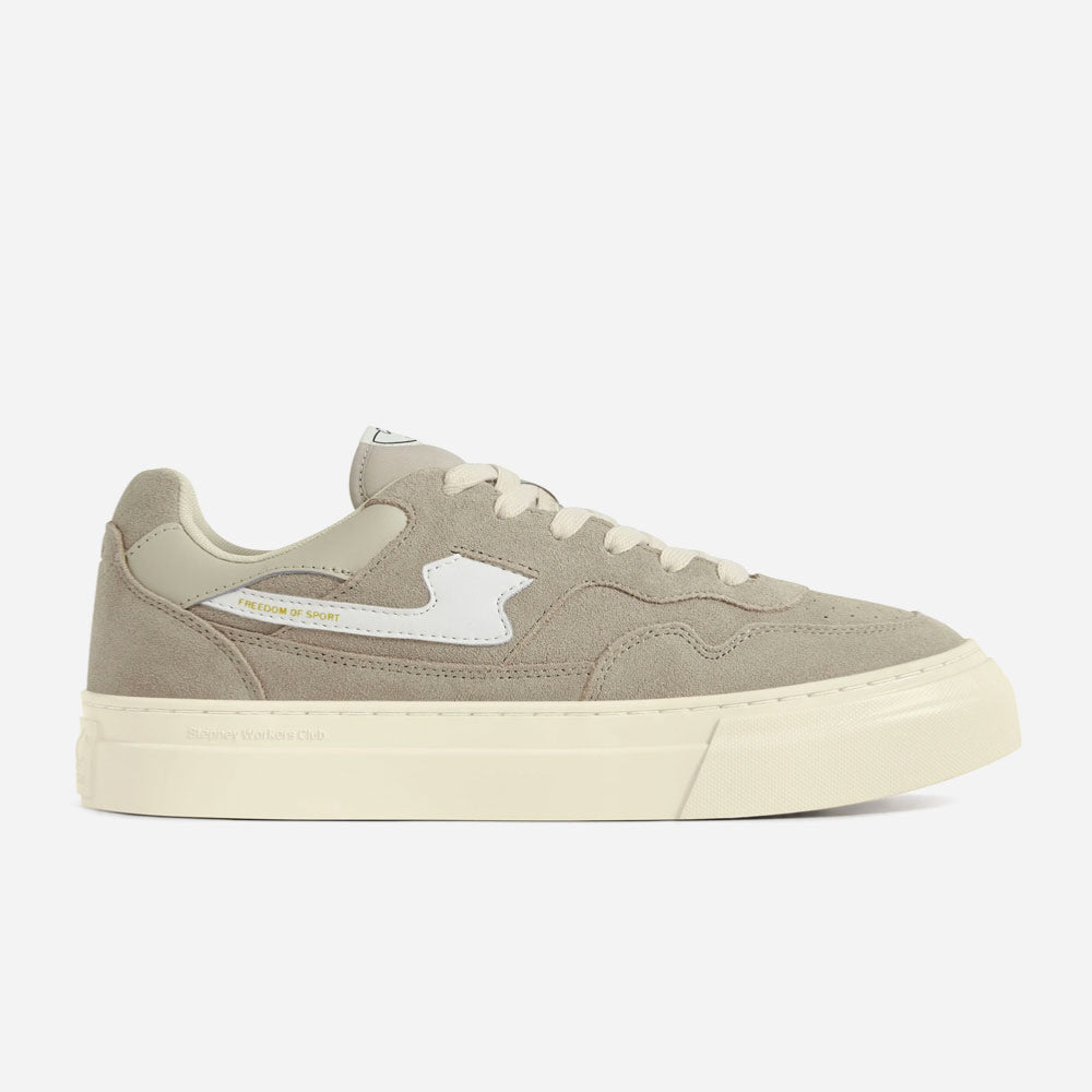 Stepney Workers Club - Pearl S -Strike Suede - Light Gray White