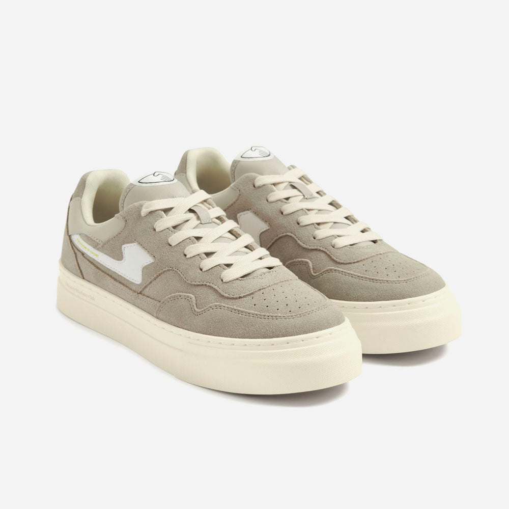 Stepney Workers Club - Pearl S -Strike Suede - Light Gray White