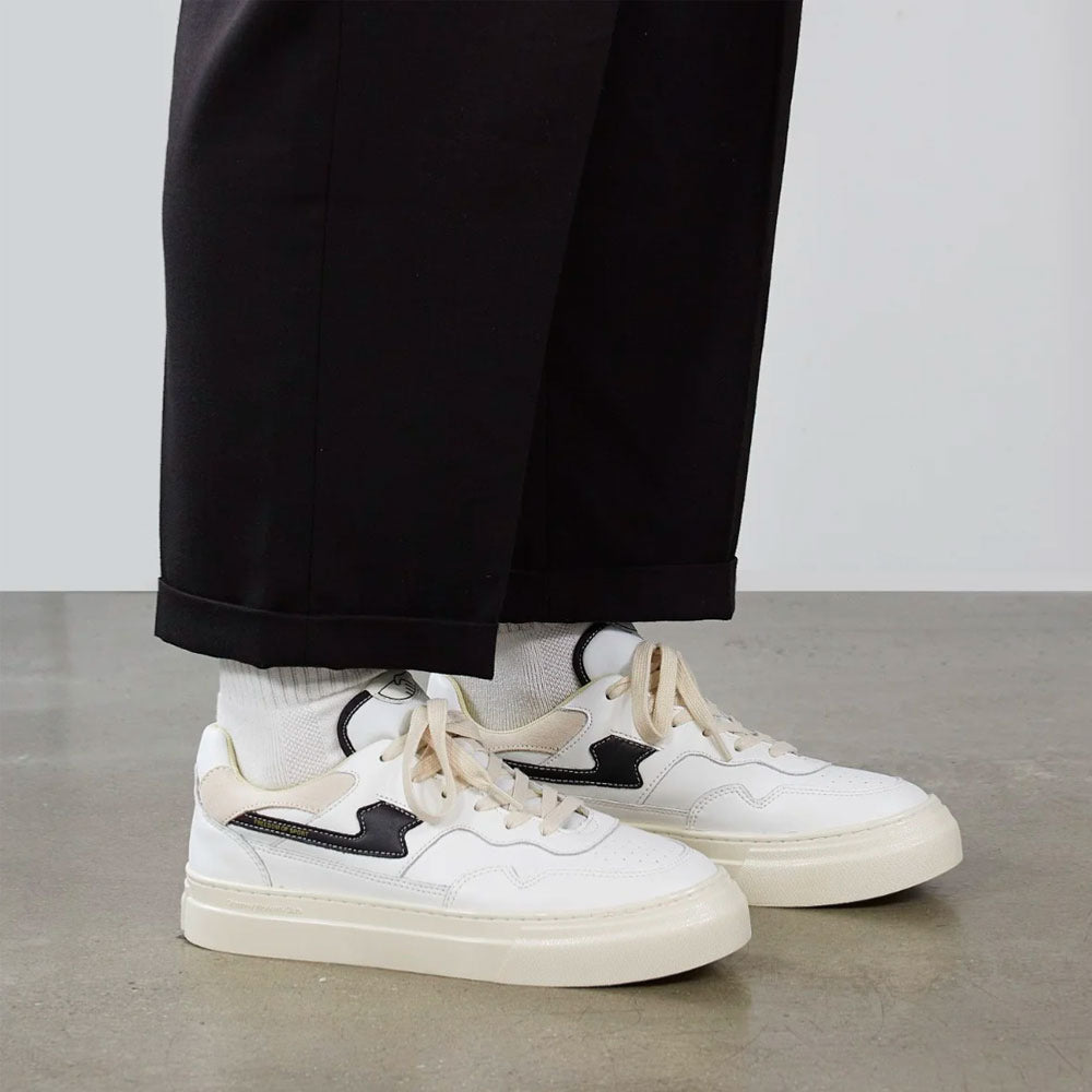 Stepney Workers Club - Pearl S -Strike Leather - White Black
