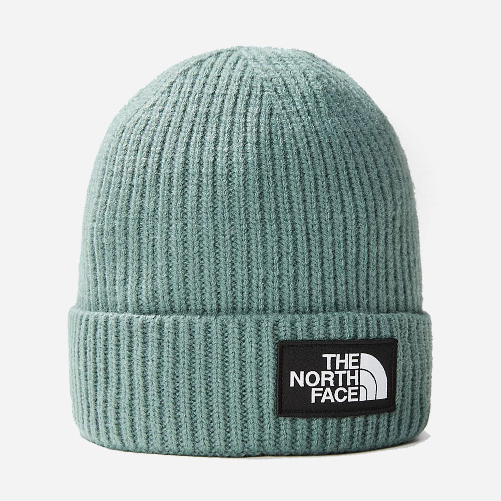 The North Face - Logo Box Cuff Beanie - Dark Sage