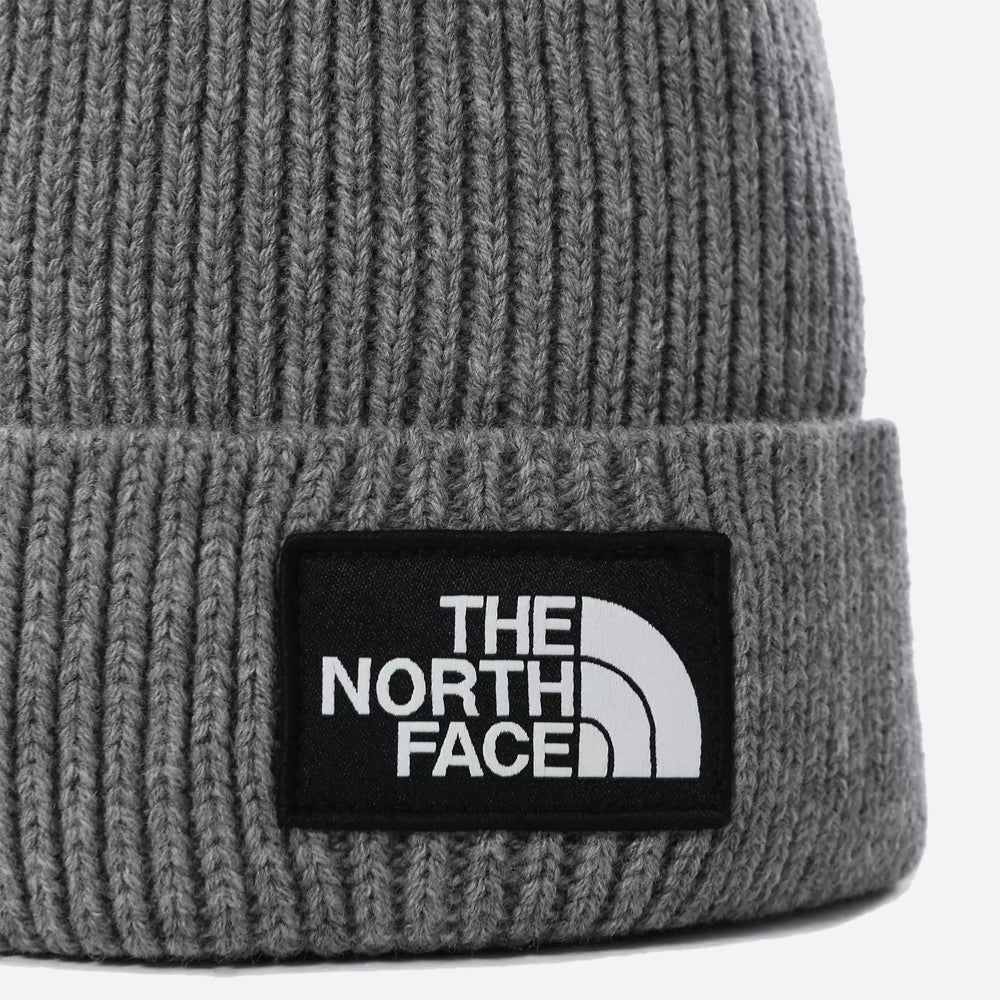 THE NORTH FACE - LOGO BOX CUFF BEANIE - Medium Grey Heather