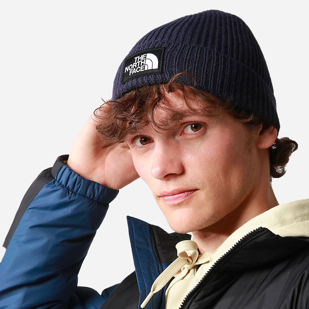 The North Face - Logo Box Cuff Beanie - Summit Navy