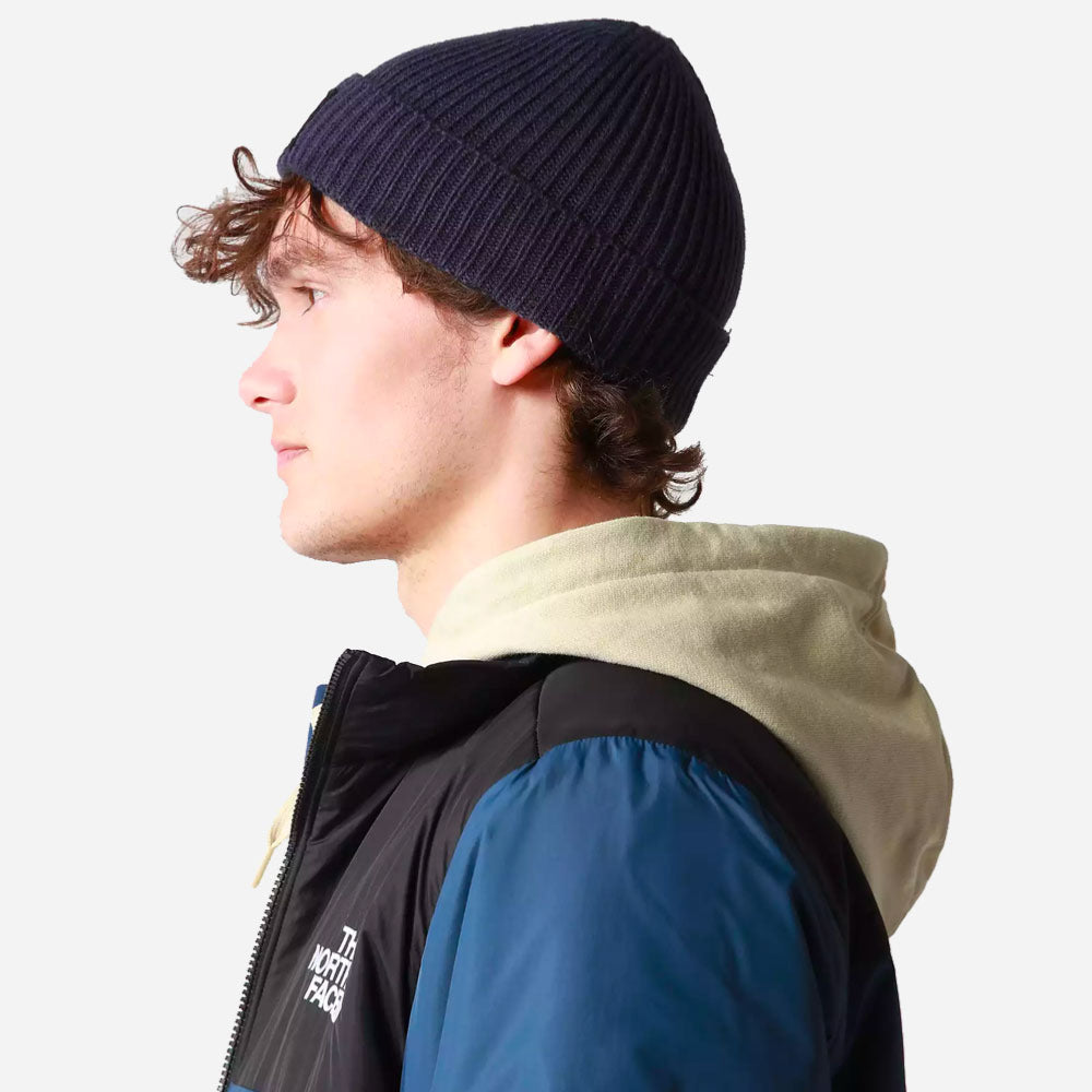The North Face - Logo Box Cuff Beanie - Summit Navy