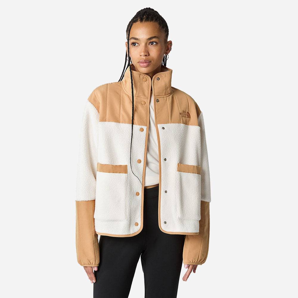 The North Face Women - Cragmont Fleece Jacket - Gardenia White - Almond Butter