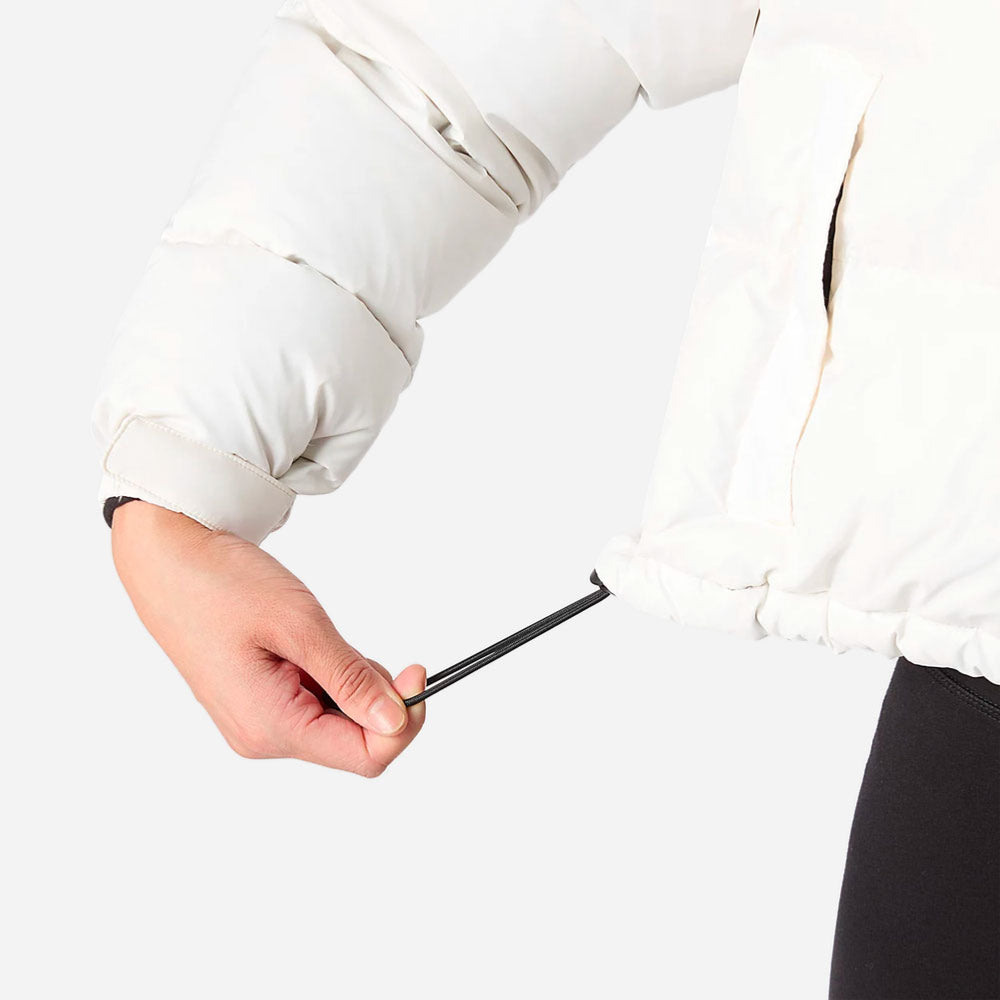 The North Face - Women Retro Nuptse Short Jacket - Gardenia White - TNF Black