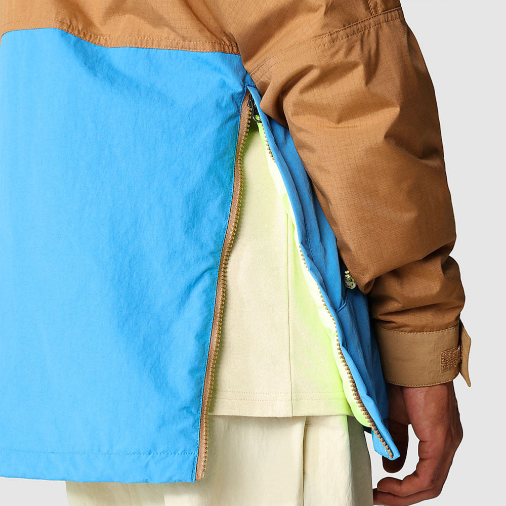 THE NORTH FACE - 78 LOW-FI Hi-TECH WINDJAMMER JACKET - Utility Brown - Super Sonic Blue