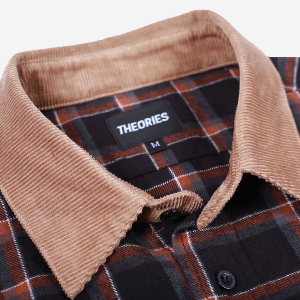 Theories of Atlantis - Cascadia Cord Collar Flannel - Black