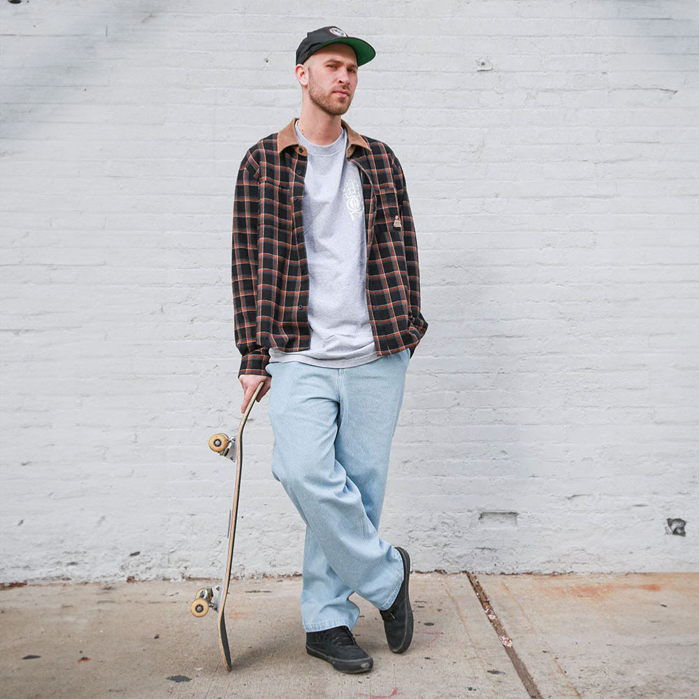 Theories of Atlantis - Cascadia Cord Collar Flannel - Black