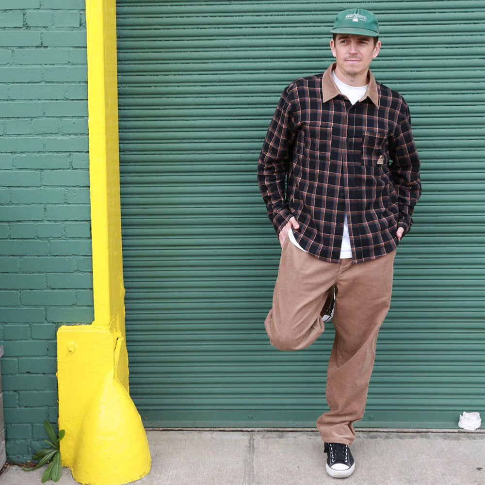Theories of Atlantis - Cascadia Cord Collar Flannel - Black
