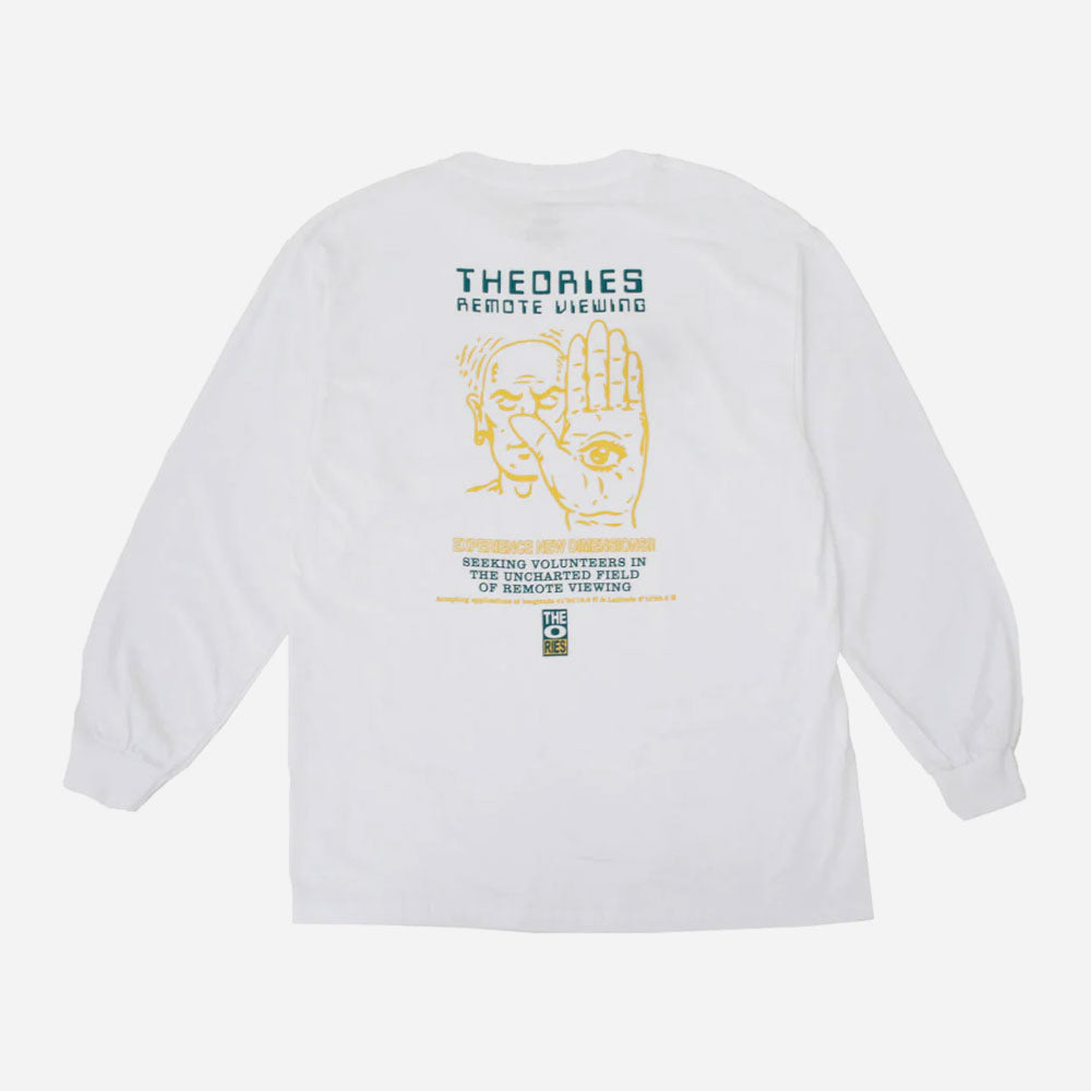 Theories of Atlantis - Remote Viewing LS Tee - White