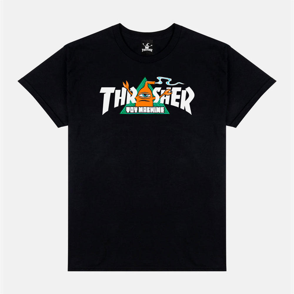 Thrasher x Toy Machine - Tee  Vortex - Black