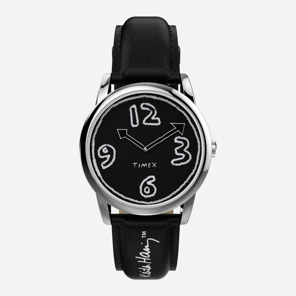 TIMEX x KEITH HARING - EASY READER - Black - Silver - Tone