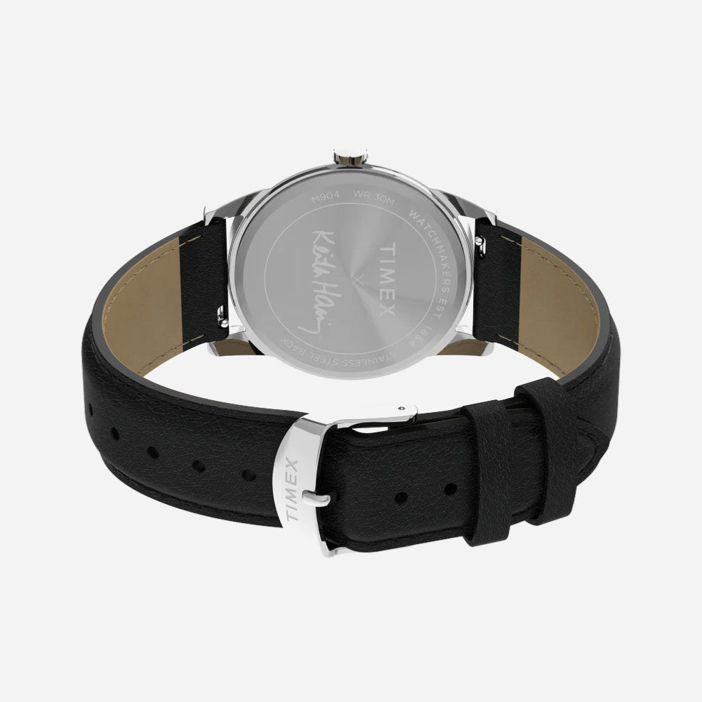 TIMEX x KEITH HARING - EASY READER - Black - Silver - Tone