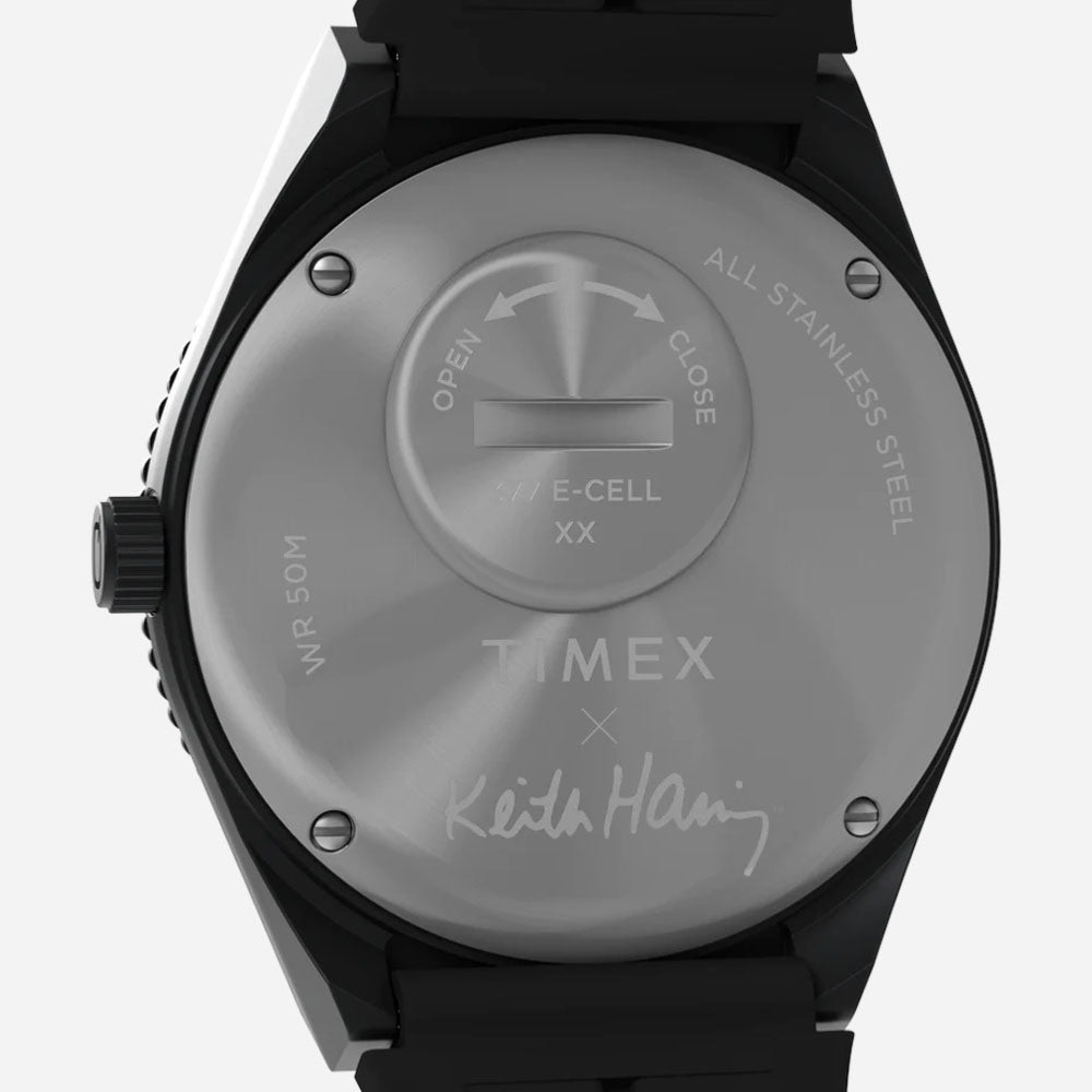 TIMEX x KEITH HARING - EASY READER - Black - Silver - Tone