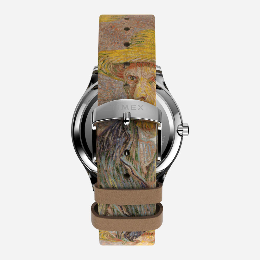 TIMEX x THE MET - VAN GOGH 40mm LEATHER STRAP WATCH