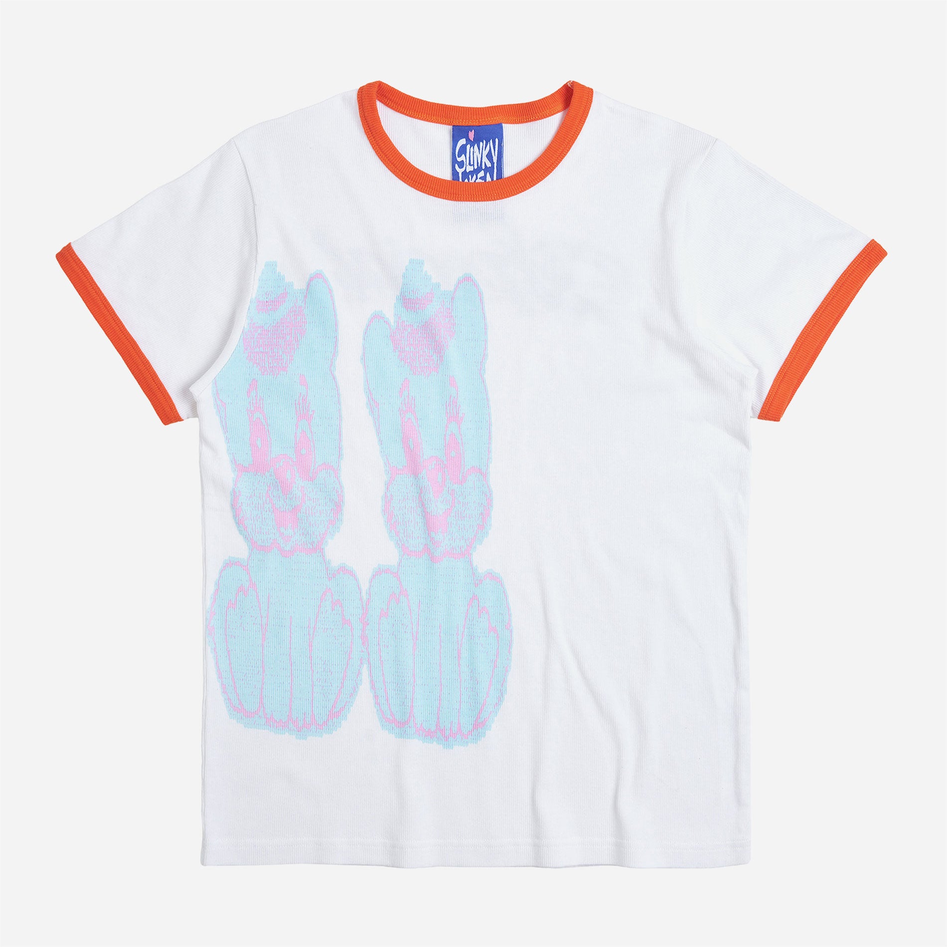 Token x Slinky - Cutie Ringer Unisex Tee - White
