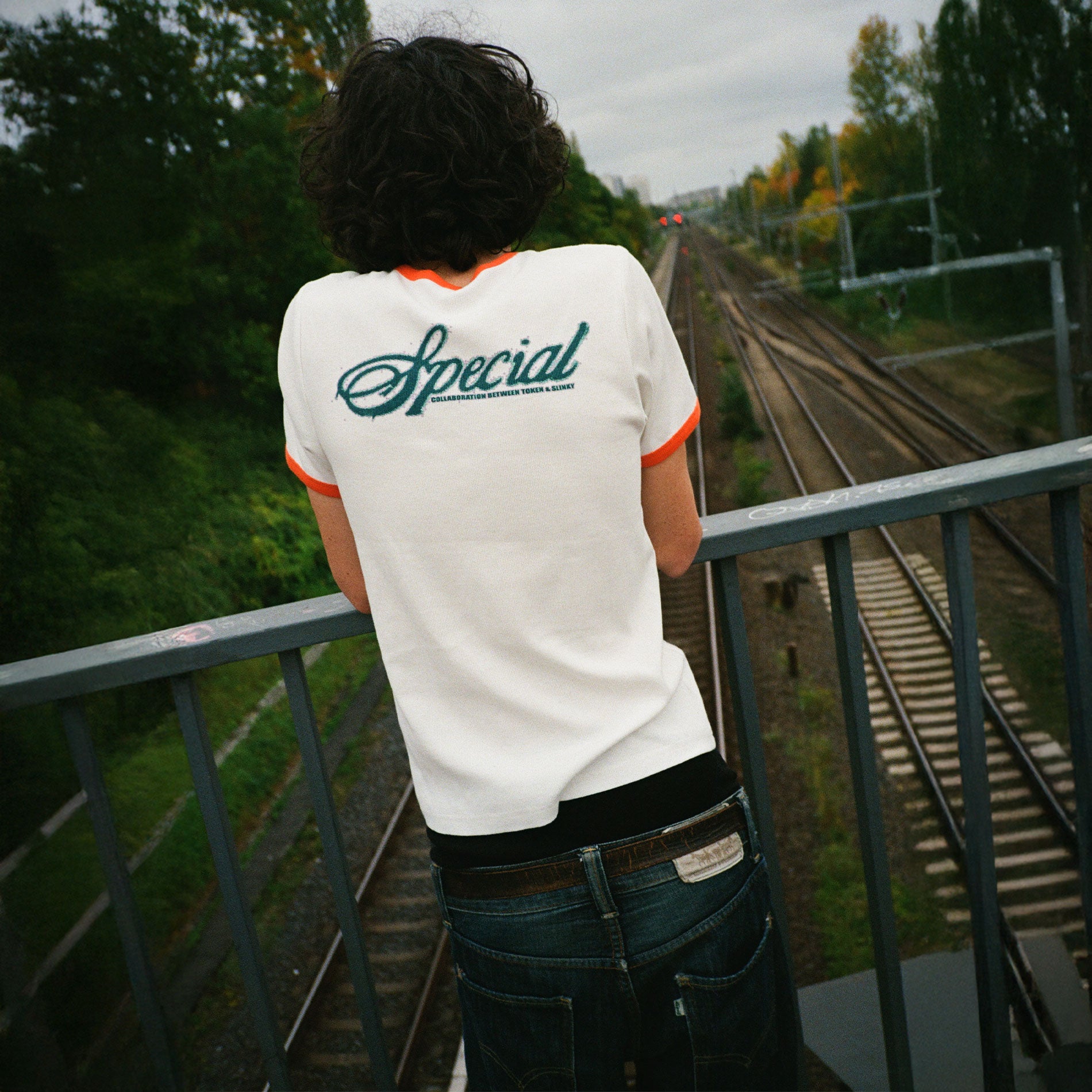 Token x Slinky - Cutie Ringer Unisex Tee - White