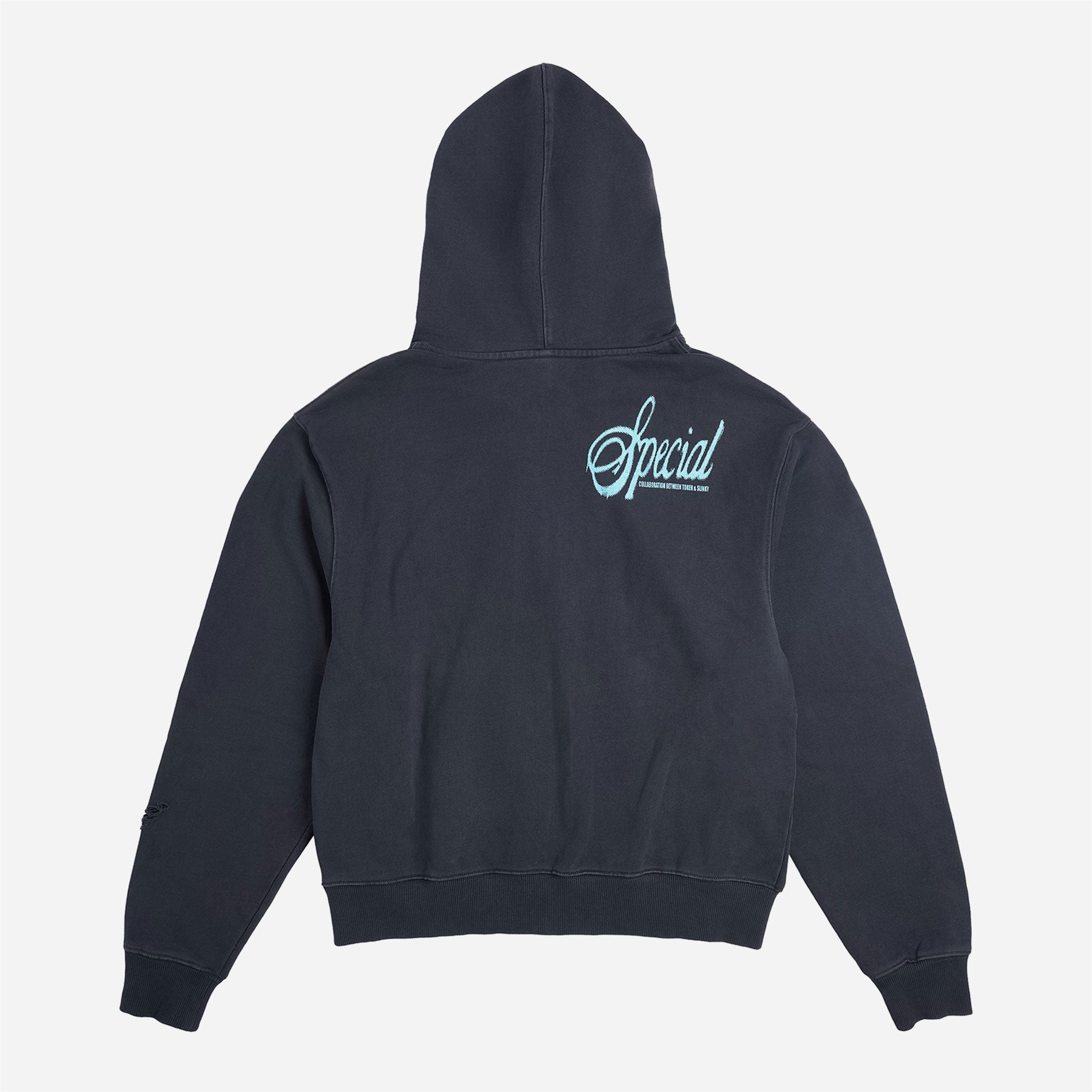 Token Slinky How I feel Zip Hood - Graphite