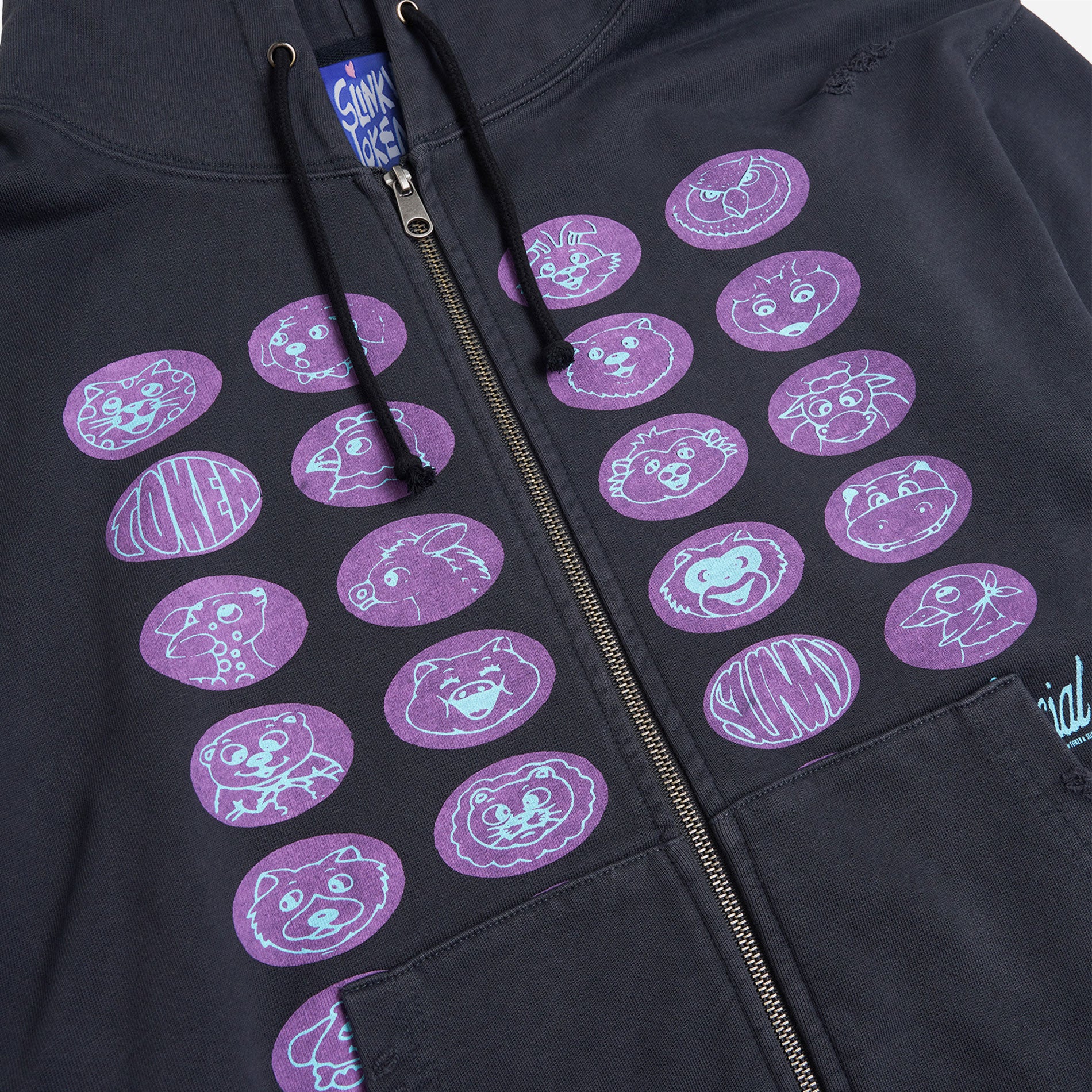 Token x Slinky - How I feel Zip Hood - Graphite