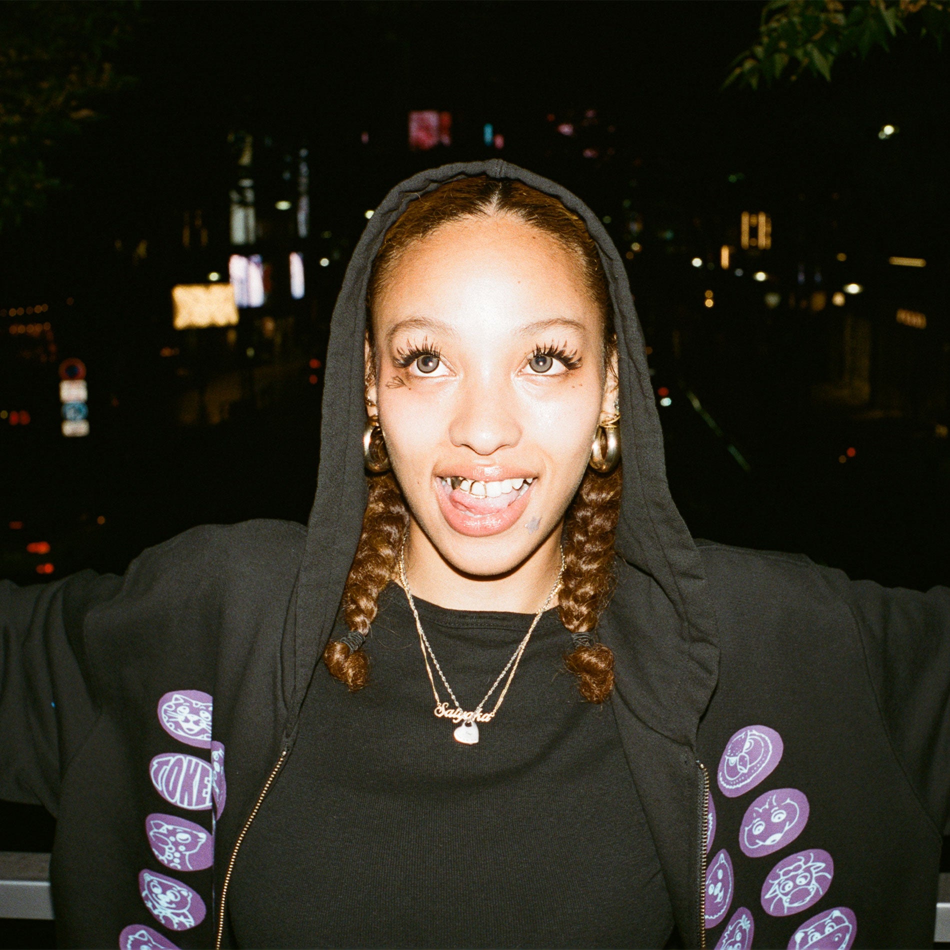 Token x Slinky - How I feel Zip Hood - Graphite