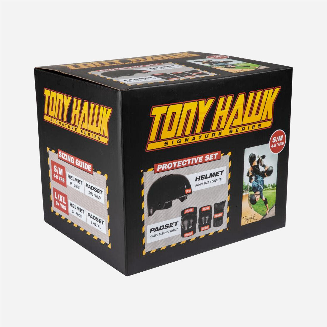 Tony Hawk - Kit Complet de Protections pour Skateboard - Noir / Rouge