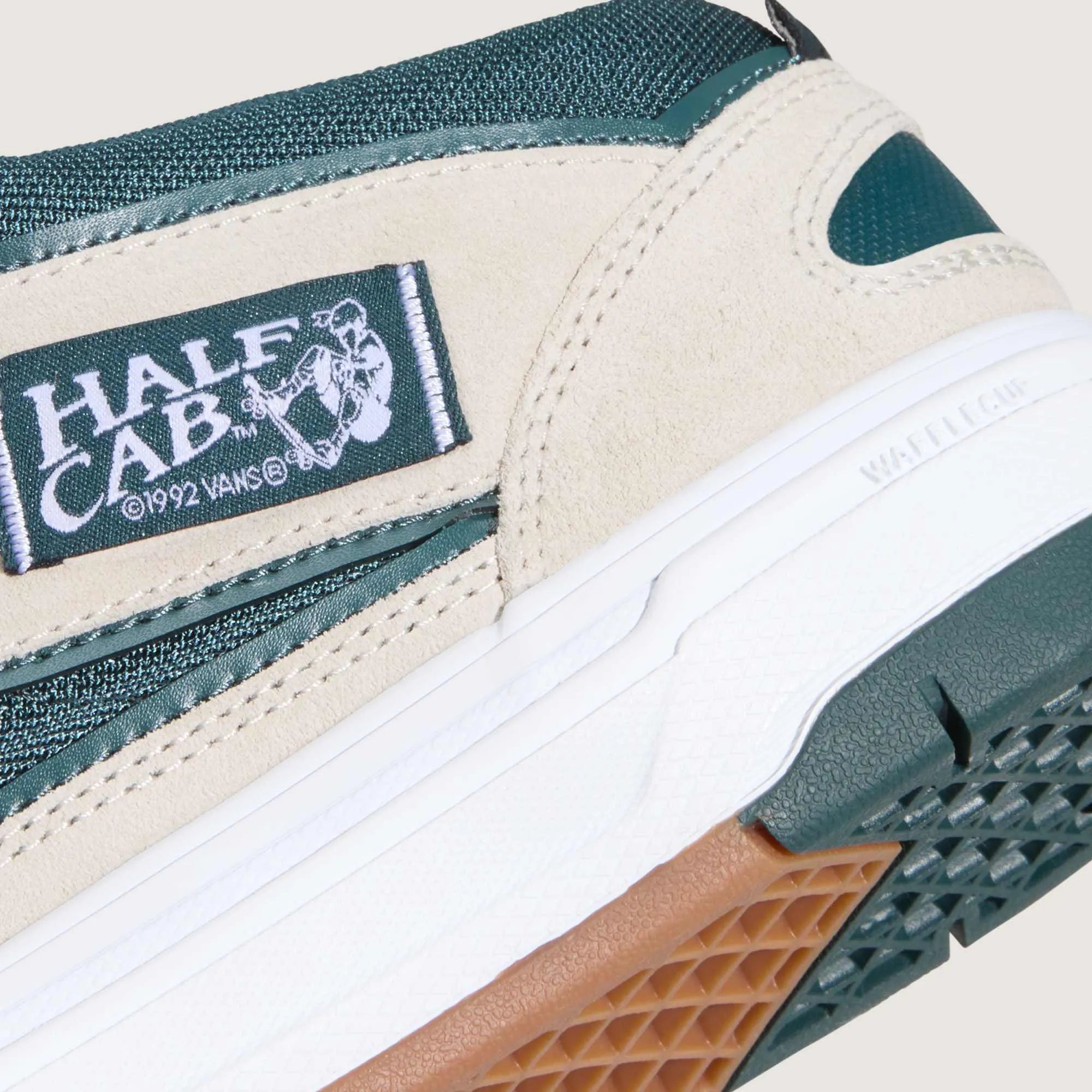 Vans Skate Half Cab Wafflecup Shoes - Oatmeal / Deep Teal